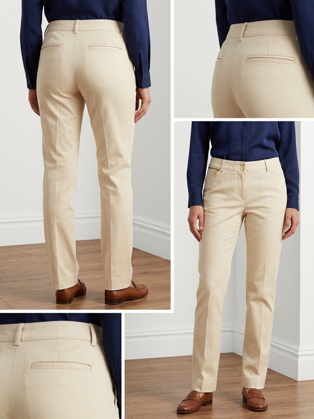 Lauren Ralph Lauren Straight-Leg Women's Jeans in Cream